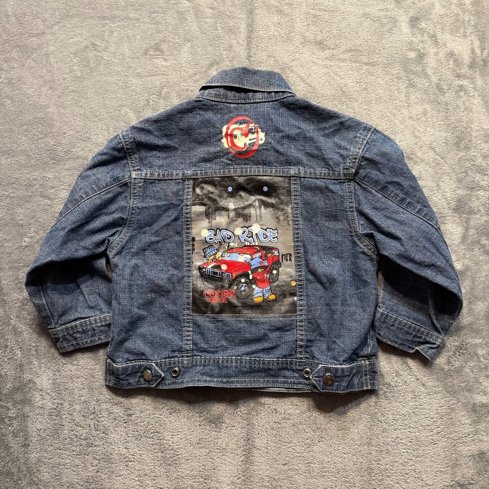 Cotler Gear Kids 4T Vintage Y2K Bad Ride‎ Denim Jacket